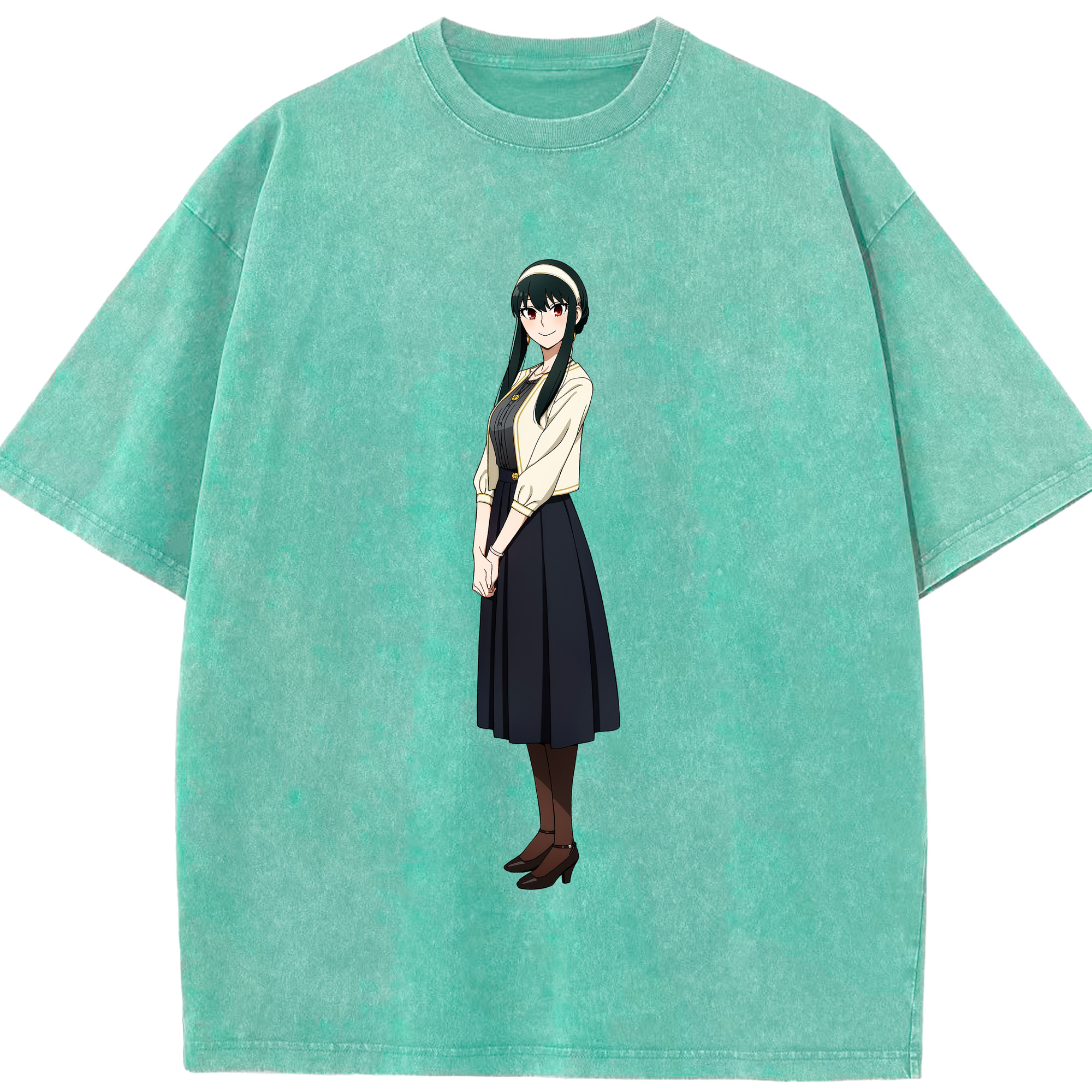 （画像用） SPY×FAMILY间谍家家酒 綿100% ヴィンテージ風 半袖Tシャツ（フロントプリント）